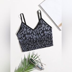 SHEIN Sport Studio Leopard Print Sports Bra